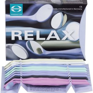 RELAX FS ULTRA – Packung 10 Stück (1 weiß, 1 anthrazit, 1 gelb, 1 blau, 2 lavendel, 2 mint, 2 pink), Größe 4