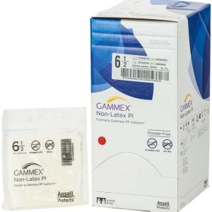 Gammex® Non-Latex PI – Packung 50 Paar puderfrei, weiß, Größe 6,5