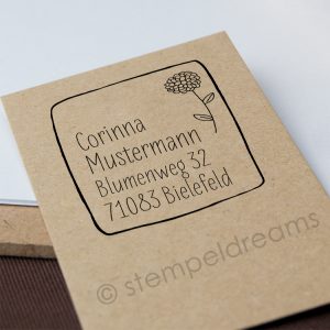 Personalisierter Holzstempel – Adressstempel – Familienstempel – verschiedene Größen – Motiv 259