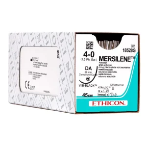 MERSILENE – Packung 36 Stück grün, 75 cm, SH PLUS, USP 3-0, Stärke 2