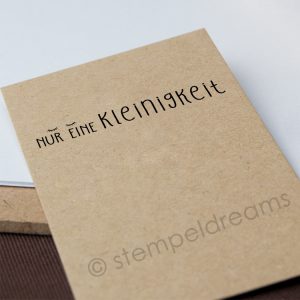 Kleiner Stempel “Nur eine Kleinigkeit” – verschiedene Motive – Holzstempel – Nr. 340