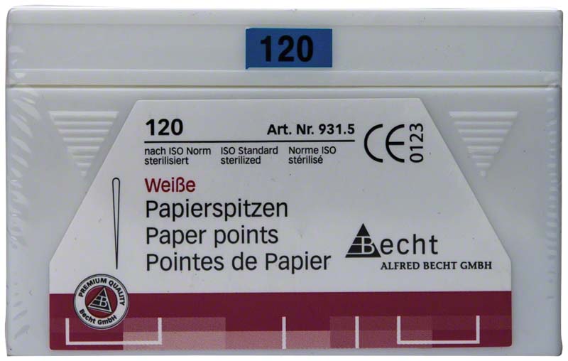 Papierspitzen weiß – Packung 120 Stück ISO 120