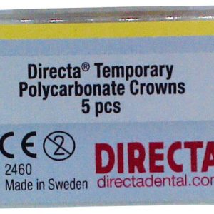 DIRECTA Provisorische Polycarbonat-Kronen – Packung 5 Stück opak, Nr. 34, für Eckzähne, links
