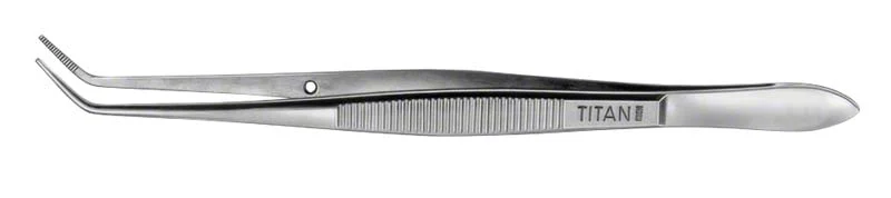 Titan-Pinzetten – Stück 150 mm, gerade, gerieft – Bild 2