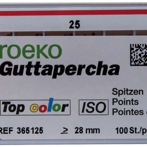 roeko Guttapercha Spitzen Top color – Packung 100 Stück ISO 025