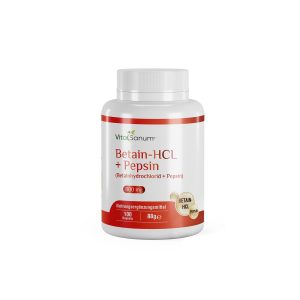 VitaSanum® – Betain-HCL + Pepsin (Betainhydrochlorid + Pepsin) 800 mg 100 Kapseln