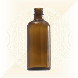 Braunglasflasche 100 ml mit optionalen Verschlüssen