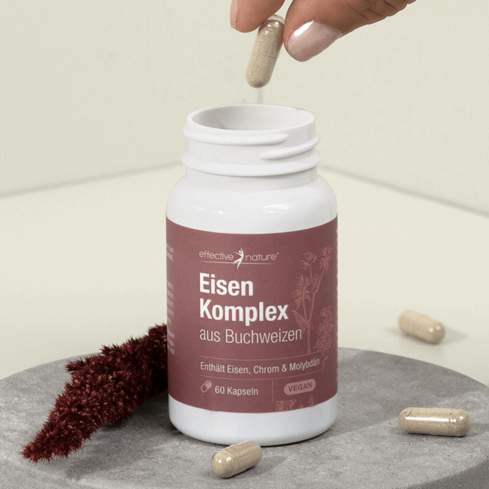 Eisen Mineralstoffkomplex aus Buchweizen 60 Kapseln – Bild 4