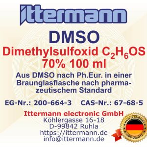 DMSO – Dimethylsulfoxid 100 ml, Konzentration: 70 %