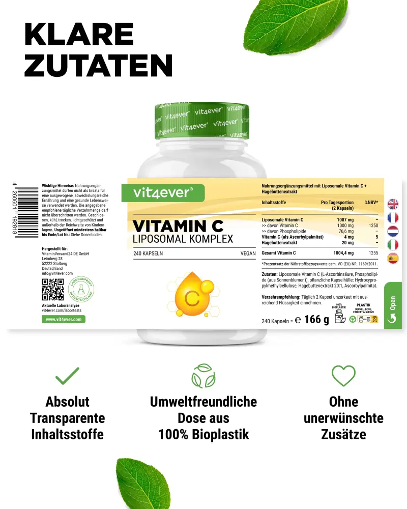 Vit4ever Vitamin C Liposomal Komplex – 240 Kapseln – Bild 3