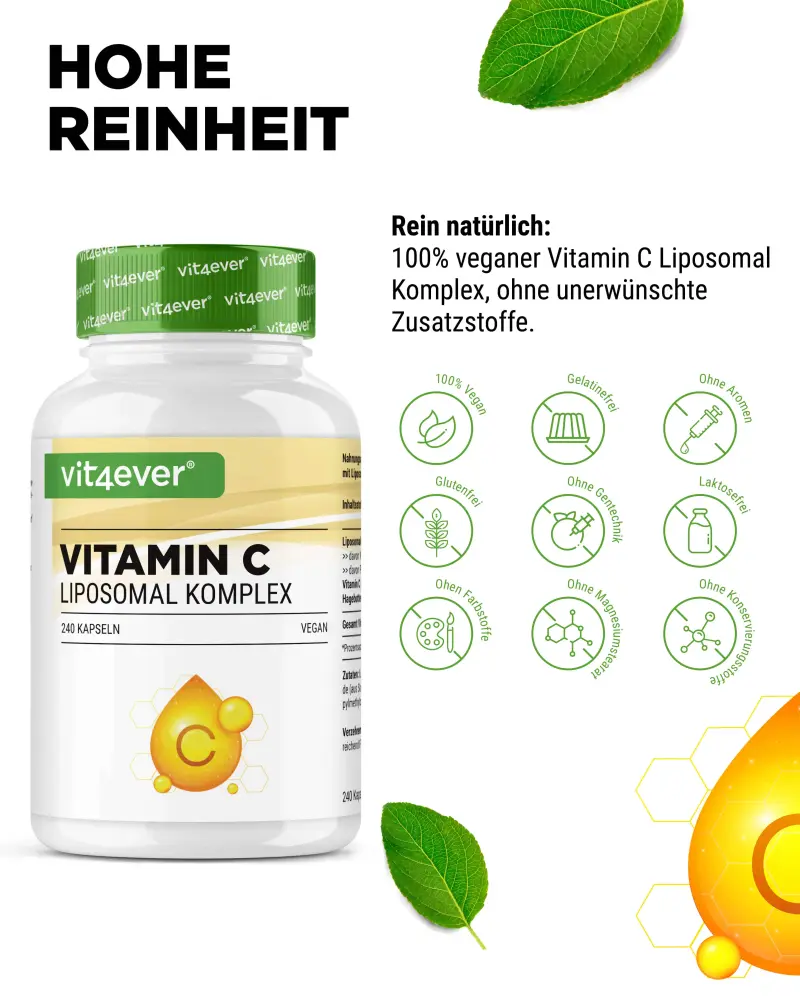 Vit4ever Vitamin C Liposomal Komplex – 240 Kapseln – Bild 5