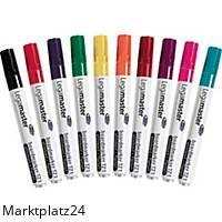 LEGAMASTER TZ1 Boardmarker Rund – Schwarz – 10 Stück