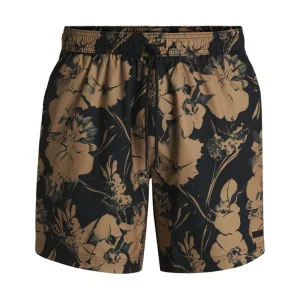 BOSS 'Alain' Badeshort Herren mit Blumen-Print, Seitenstreifen & Kordelzug: Schnelltrocknend