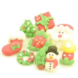Weihnachtsdekore Zucker 6er Set