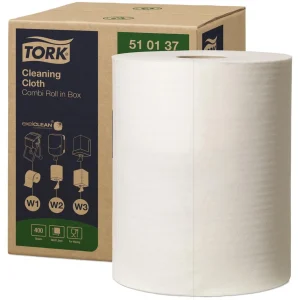 Tork Reinigungstücher – 32x38 cm Weiß Perforiert Putztuchrolle